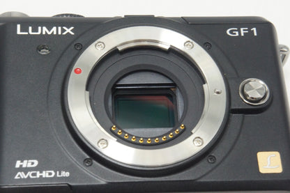 美品 Panasonic パナソニック LUMIX DMC-GF1 ボディ ミラーレス一眼カメラ エスプリブラック ケース付 261005t