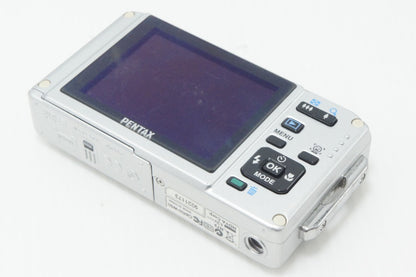 良品 PENTAX ペンタックス Optio W60 コンパクトデジタルカメラ シルバー 元箱付 261006d