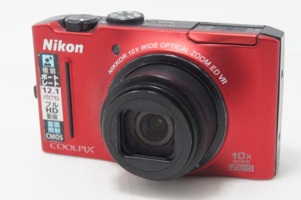 Nikon ニコン COOLPIX S8100 コンパクトデジタルカメラ フラッシュレッド 元箱付 261008a