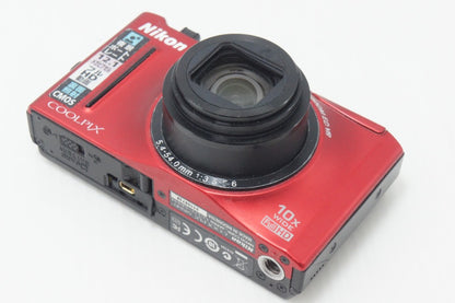 Nikon ニコン COOLPIX S8100 コンパクトデジタルカメラ フラッシュレッド 元箱付 261008a