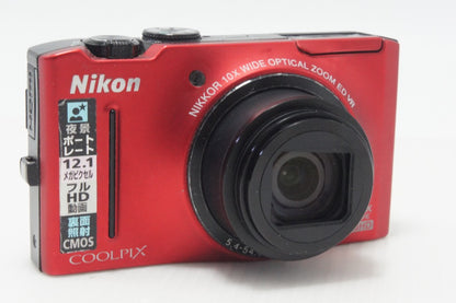 Nikon ニコン COOLPIX S8100 コンパクトデジタルカメラ フラッシュレッド 元箱付 261008a