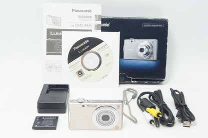 Panasonic パナソニック LUMIX DMC FH5 コンパクトデジタルカメラ ピンクゴールド 元箱付 261008c