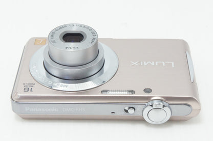 Panasonic パナソニック LUMIX DMC FH5 コンパクトデジタルカメラ ピンクゴールド 元箱付 261008c