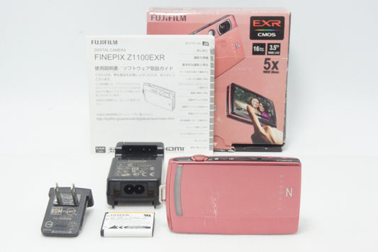 FUJIFILM 富士フイルム FinePix Z1100EXR コンパクトデジタルカメラ コーラルピンク 元箱付 261008g