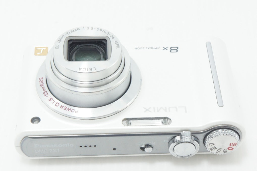 良品 Panasonic パナソニック LUMIX DMC-ZX1 コンパクトデジタルカメラ ホワイト ポーチ付 261009u