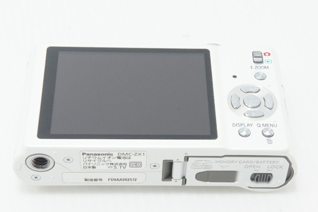 良品 Panasonic パナソニック LUMIX DMC-ZX1 コンパクトデジタルカメラ ホワイト ポーチ付 261009u