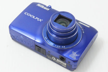 Nikon ニコン COOLPIX S6300 コンパクトデジタルカメラ スタイリッシュブルー 元箱付 261014m