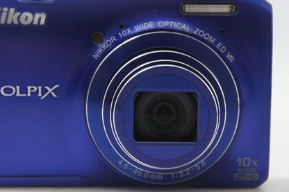 Nikon ニコン COOLPIX S6300 コンパクトデジタルカメラ スタイリッシュブルー 元箱付 261014m