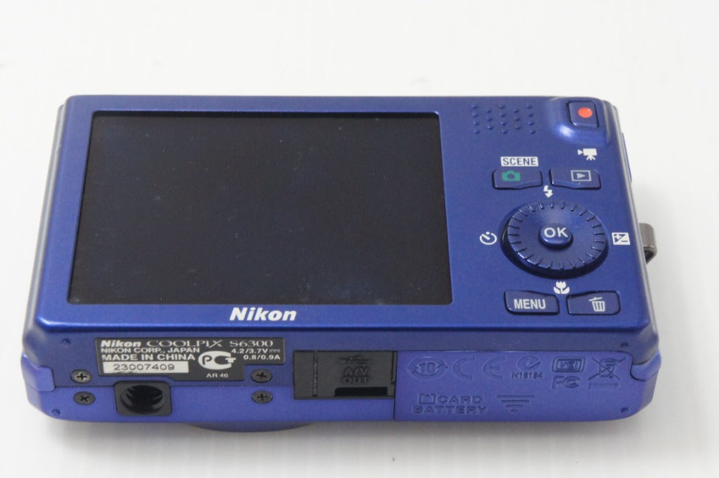 Nikon ニコン COOLPIX S6300 コンパクトデジタルカメラ スタイリッシュブルー 元箱付 261014m