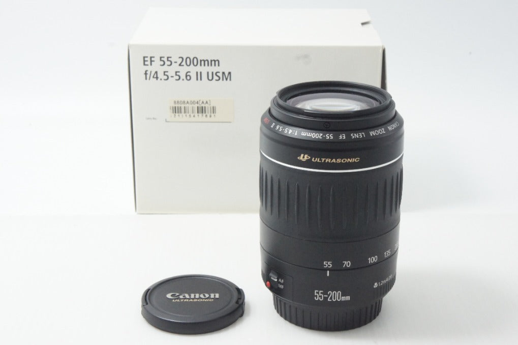 Canon キヤノン EF 55-200mm F4.5-5.6 II USM AFレンズ Canon EFマウント フルサイズ 元箱付 261014i
