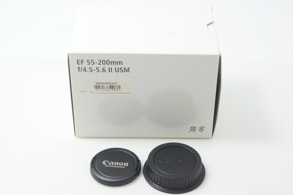 Canon キヤノン EF 55-200mm F4.5-5.6 II USM AFレンズ Canon EFマウント フルサイズ 元箱付 261014i