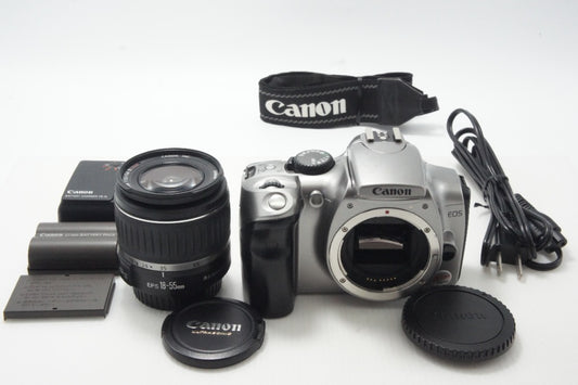 Canon キヤノン EOS Kiss Digital レンズキット (EF-S 18-55mm II USM) デジタル一眼レフカメラ シルバー EFマウント APS-C 261014l