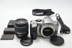 Canon キヤノン EOS Kiss Digital レンズキット (EF-S 18-55mm II USM) デジタル一眼レフカメラ シルバー EFマウント APS-C 261014l