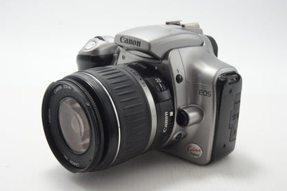 Canon キヤノン EOS Kiss Digital レンズキット (EF-S 18-55mm II USM) デジタル一眼レフカメラ シルバー EFマウント APS-C 261014l