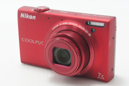 Nikon ニコン COOLPIX S6100 コンパクトデジタルカメラ スーパーレッド 元箱付 261023e