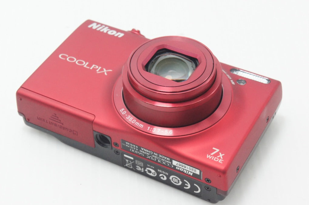 Nikon ニコン COOLPIX S6100 コンパクトデジタルカメラ スーパーレッド 元箱付 261023e