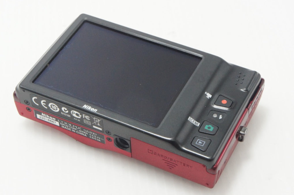 Nikon ニコン COOLPIX S6100 コンパクトデジタルカメラ スーパーレッド 元箱付 261023e