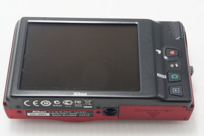 Nikon ニコン COOLPIX S6100 コンパクトデジタルカメラ スーパーレッド 元箱付 261023e