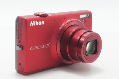 Nikon ニコン COOLPIX S6100 コンパクトデジタルカメラ スーパーレッド 元箱付 261023e