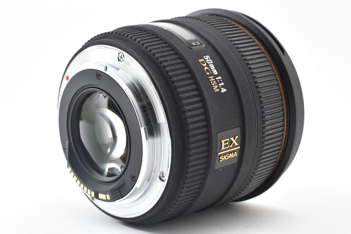 良品 SIGMA シグマ 50mm F1.4 EX DG HSM AFレンズ Canon EFマウント フルサイズ 元箱付 260921b