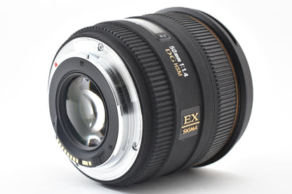 良品 SIGMA シグマ 50mm F1.4 EX DG HSM AFレンズ Canon EFマウント フルサイズ 元箱付 260921b