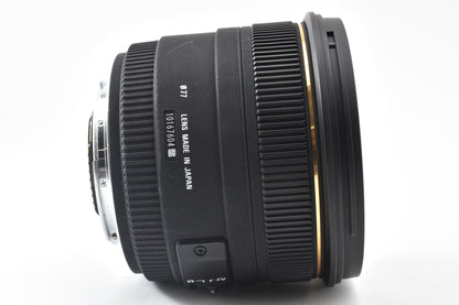 良品 SIGMA シグマ 50mm F1.4 EX DG HSM AFレンズ Canon EFマウント フルサイズ 元箱付 260921b