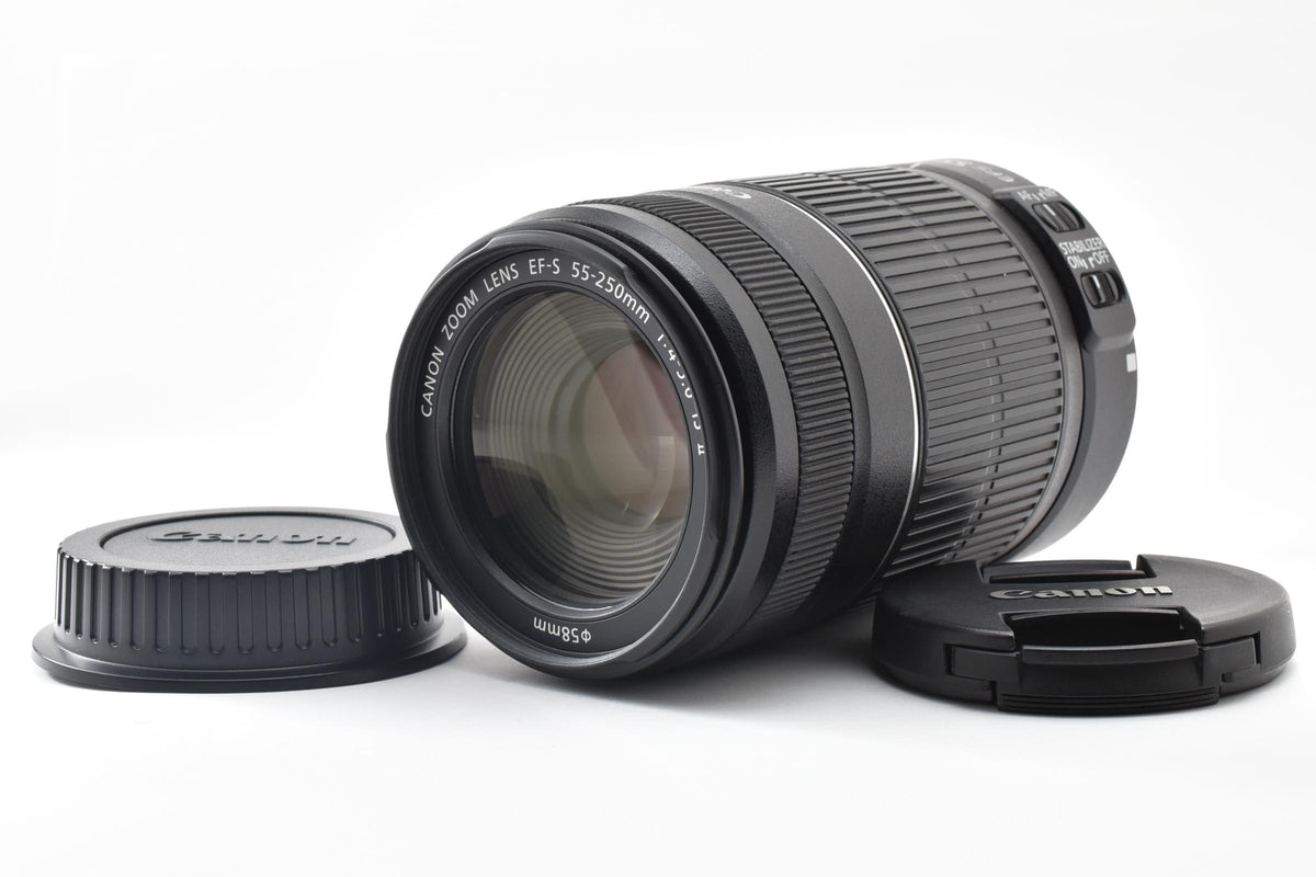 良品 Canon キヤノン EF-S 55-250mm F4-5.6 IS II AFレンズ APS-C 260921d