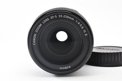良品 Canon キヤノン EF-S 55-250mm F4-5.6 IS II AFレンズ APS-C 260921d