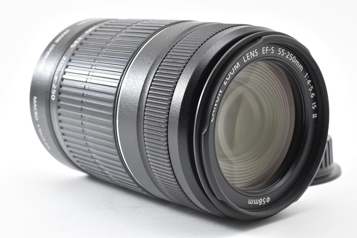 良品 Canon キヤノン EF-S 55-250mm F4-5.6 IS II AFレンズ APS-C 260921d