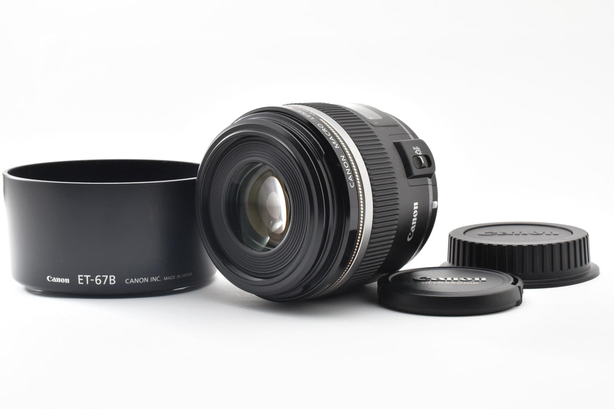 良品 Canon キヤノン EF-S 60mm F2.8 MACRO USM AFレンズ APS-C フード付 260921e