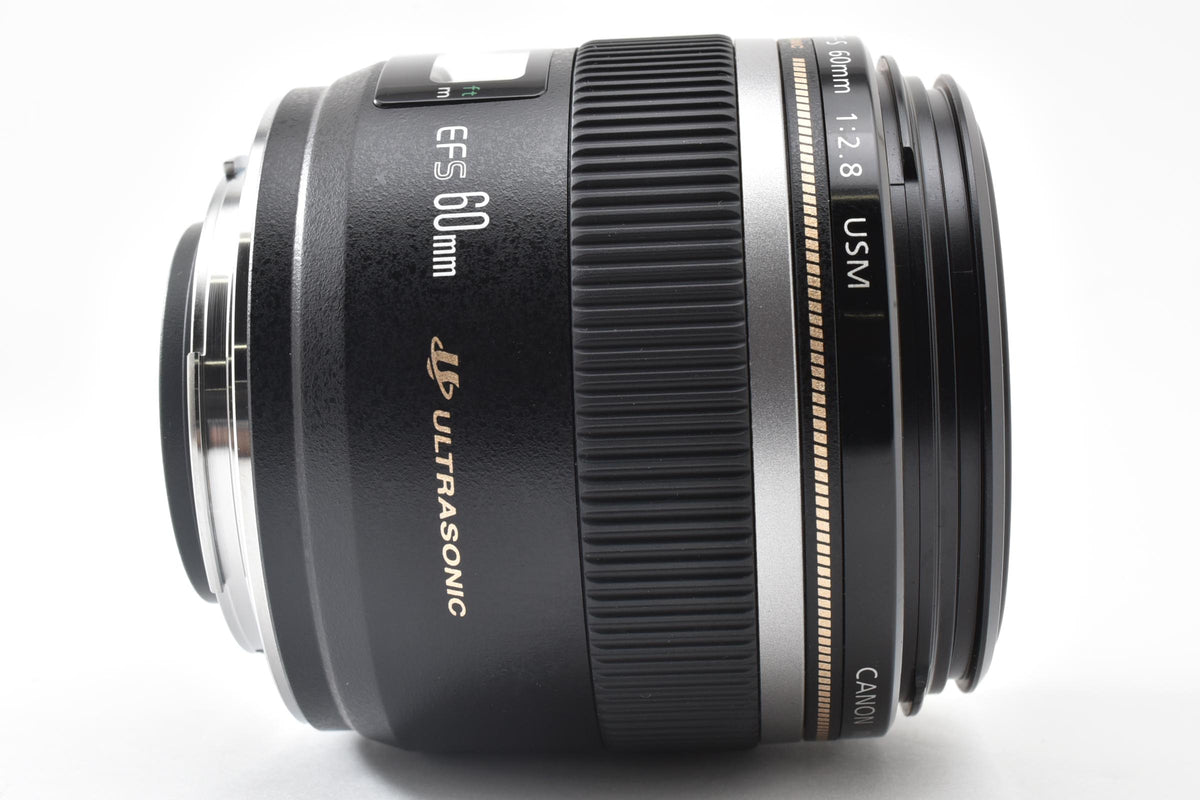良品 Canon キヤノン EF-S 60mm F2.8 MACRO USM AFレンズ APS-C フード付 260921e