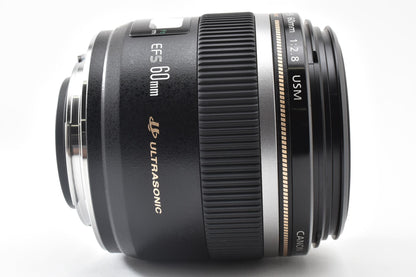 良品 Canon キヤノン EF-S 60mm F2.8 MACRO USM AFレンズ APS-C フード付 260921e