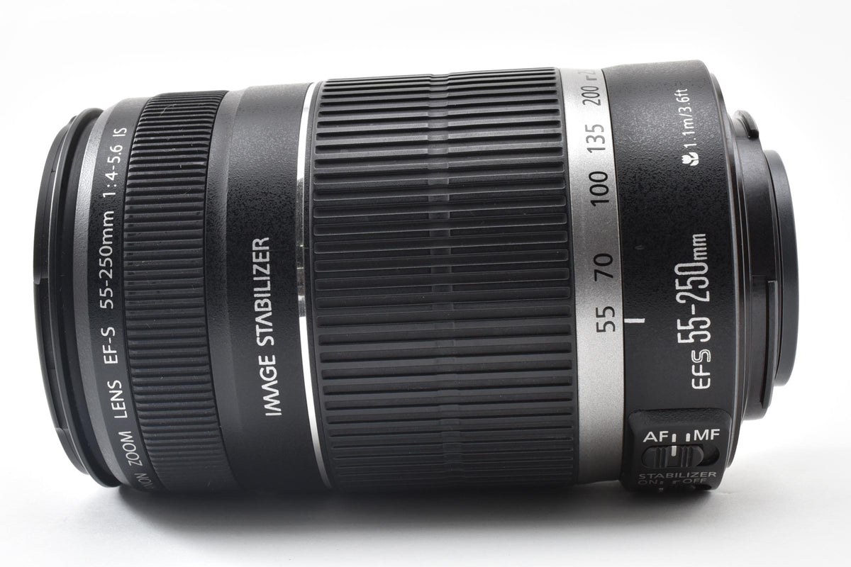 良品 Canon キヤノン EF-S 55-250mm F4-5.6 IS AFレンズ APS-C 260921f