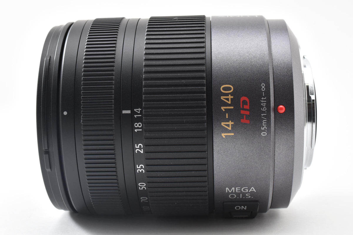 良品 Panasonic LUMIX G VARIO HD 14-140mm F4.0-5.8 ASPH. MEGA O.I.S. H-VS014140 AFレンズ マイクロフォーサーズ フード付 260921g