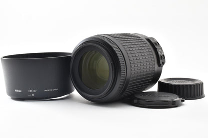 Nikon ニコン AF-S DX NIKKOR 55-200mm F4-5.6G ED VR APS-C  ズームレンズ フード付 260921j