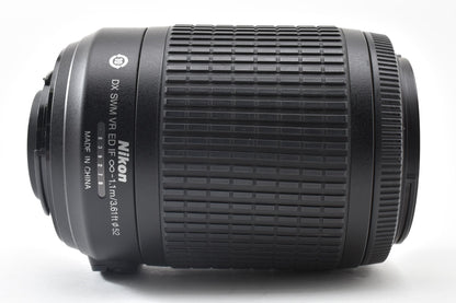 Nikon ニコン AF-S DX NIKKOR 55-200mm F4-5.6G ED VR APS-C  ズームレンズ フード付 260921j