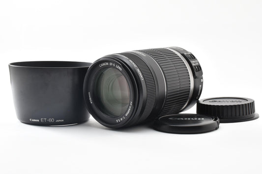良品 Canon キヤノン EF-S 55-250mm F4-5.6 IS APS-C ズームレンズ フード付 260921l