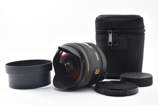 良品 SIGMA シグマ 10mm F2.8 EX DC FISHEYE HSM AFレンズ Nikon Fマウント APS-C ケース付 260921p
