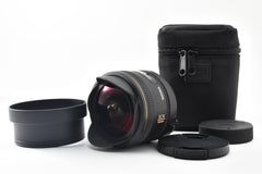 良品 SIGMA シグマ 10mm F2.8 EX DC FISHEYE HSM AFレンズ Nikon Fマウント APS-C ケース付 260921p
