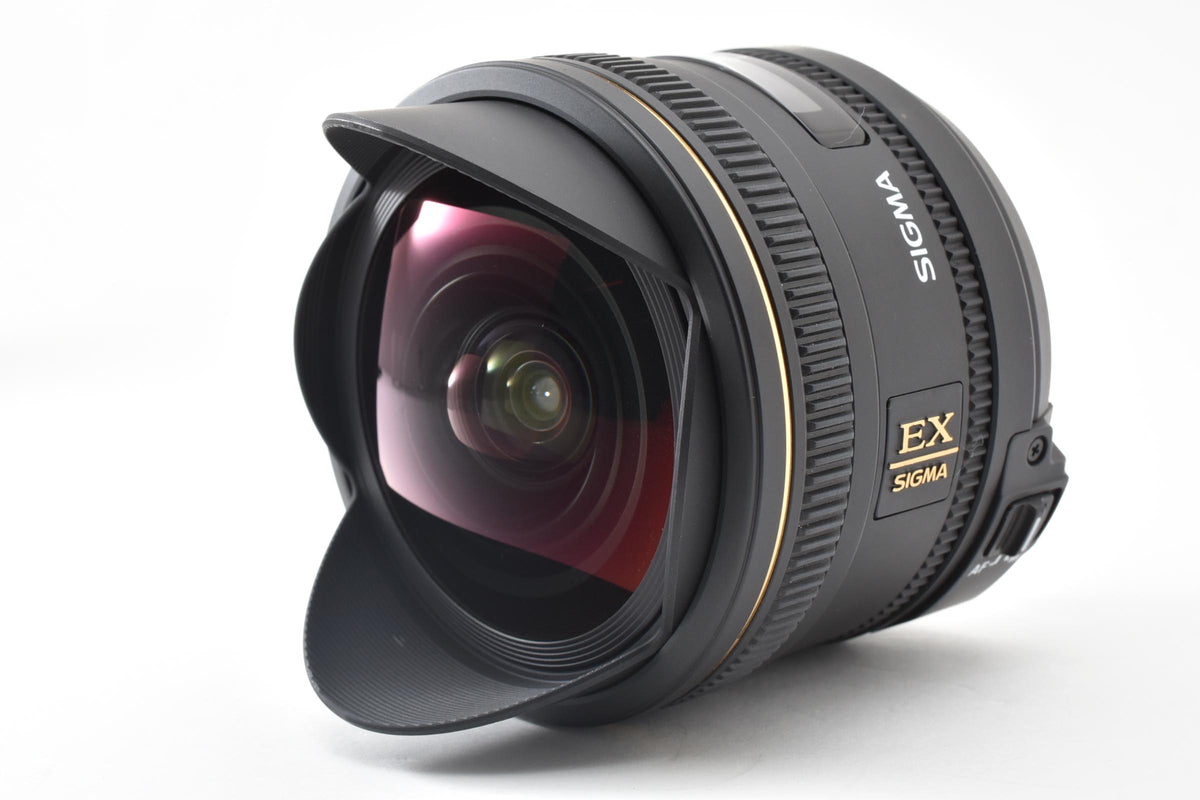 良品 SIGMA シグマ 10mm F2.8 EX DC FISHEYE HSM AFレンズ Nikon Fマウント APS-C ケース付 260921p