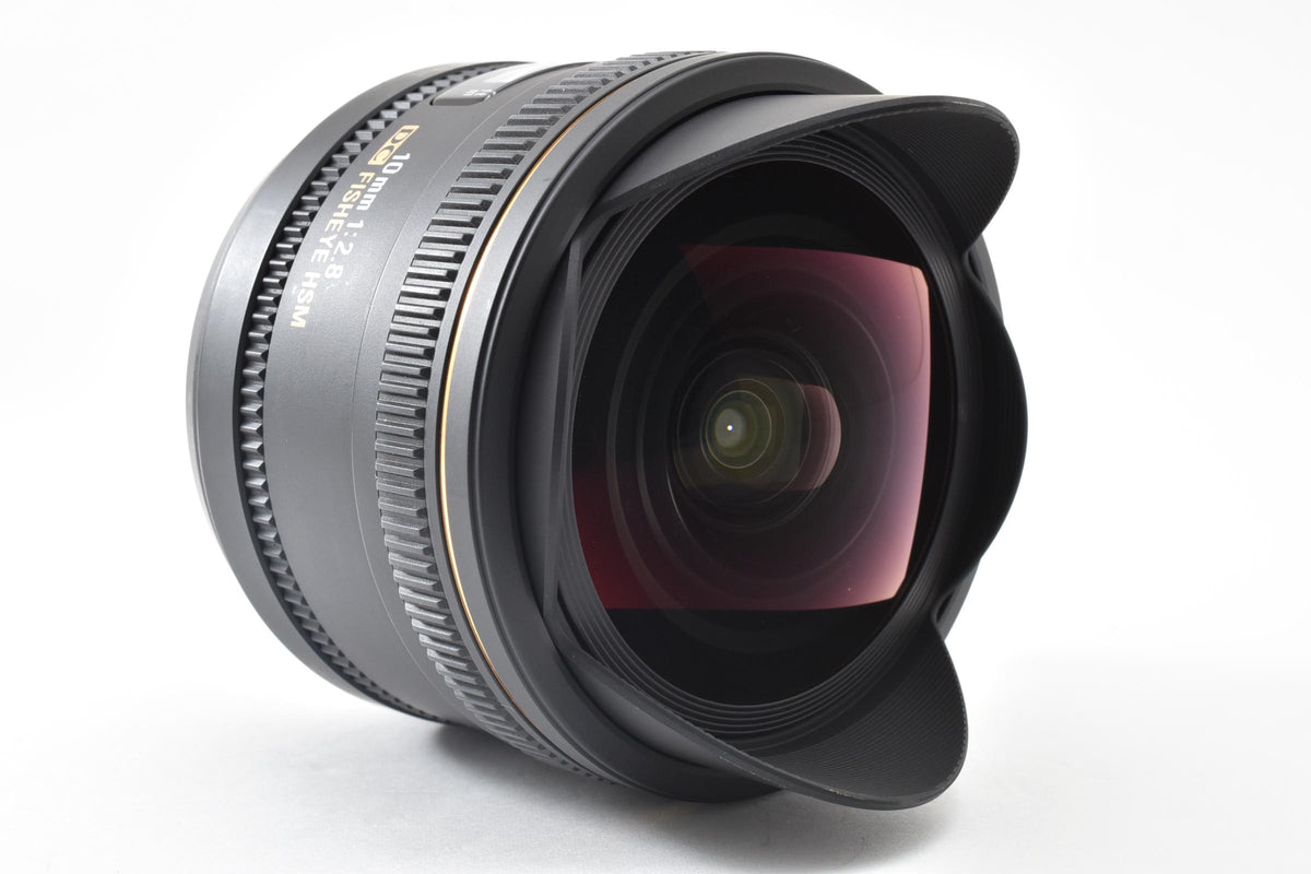 良品 SIGMA シグマ 10mm F2.8 EX DC FISHEYE HSM AFレンズ Nikon Fマウント APS-C ケース付 260921p