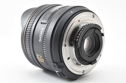 良品 SIGMA シグマ 10mm F2.8 EX DC FISHEYE HSM AFレンズ Nikon Fマウント APS-C ケース付 260921p