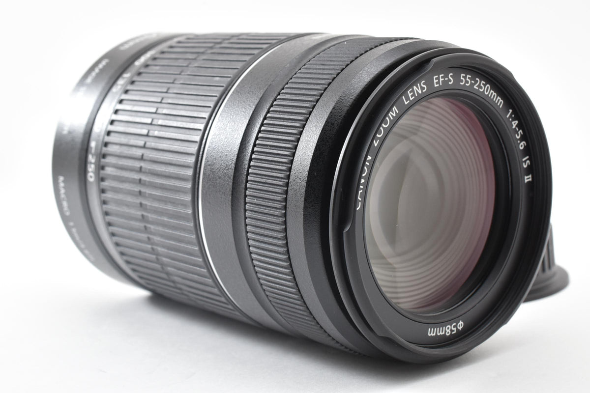 良品 Canon キヤノン EF-S 55-250mm F4-5.6 IS II AFレンズ APS-C 260921q