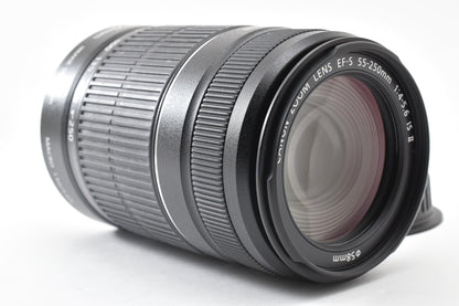 良品 Canon キヤノン EF-S 55-250mm F4-5.6 IS II AFレンズ APS-C 260921q