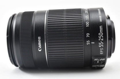 良品 Canon キヤノン EF-S 55-250mm F4-5.6 IS II AFレンズ APS-C 260921q