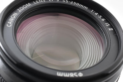 良品 Canon キヤノン EF-S 55-250mm F4-5.6 IS II AFレンズ APS-C 260921q