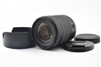 美品 Canon キヤノン RF 24-105mm F4-7.1 IS STM AFレンズ ミラーレス用 RFマウント フルサイズ  フード付 260918e