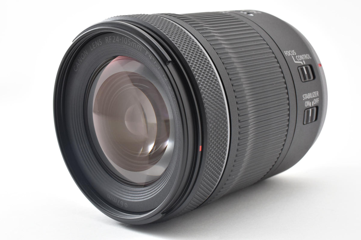美品 Canon キヤノン RF 24-105mm F4-7.1 IS STM AFレンズ ミラーレス用 RFマウント フルサイズ  フード付 260918e