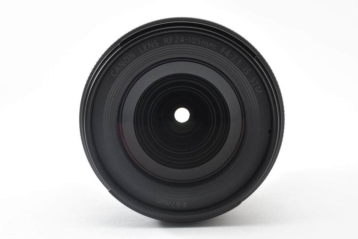 美品 Canon キヤノン RF 24-105mm F4-7.1 IS STM AFレンズ ミラーレス用 RFマウント フルサイズ  フード付 260918e
