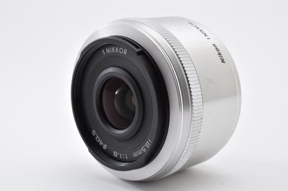 Nikon ニコン 1 NIKKOR 18.5mm F1.8 AFレンズ シルバー 1マウント CXフォーマット 260918h